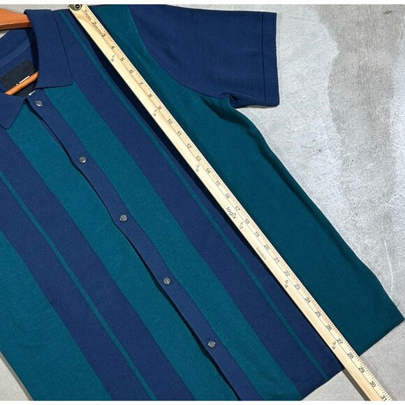 Vans Buttonwood Knit Polo Shirt Mens Medium Vertical Button Up Sweater - Picture 4 of 7